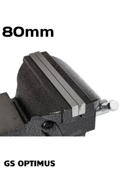 Тиски GS Optimus 50–80 мм, слесарные поворотные настольные
