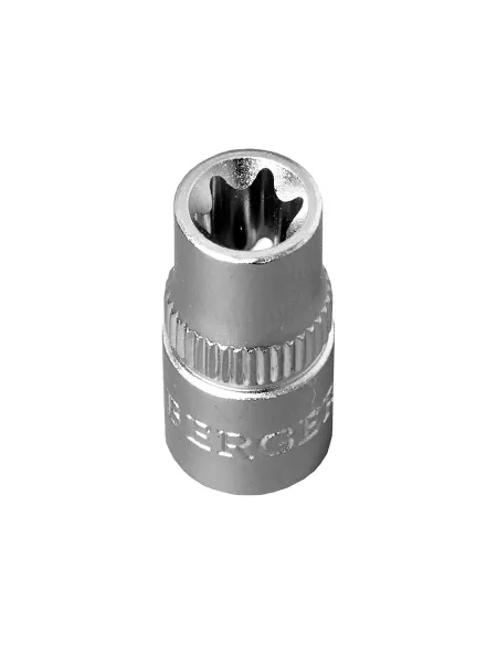 BERGER Головка торцевая, TORX, 1 4", звездочка, Е4