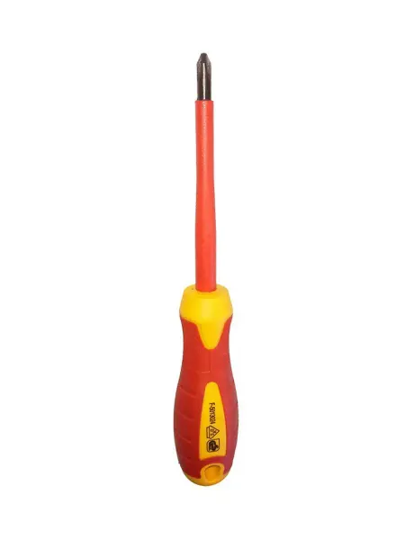 BERGER Отвертка крестовая PZ1x80mm до 1000V