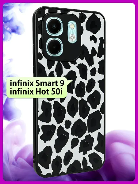 РИНОФОН Леопардовый чехол на Infinix Smart 9, Infinix Hot 50i