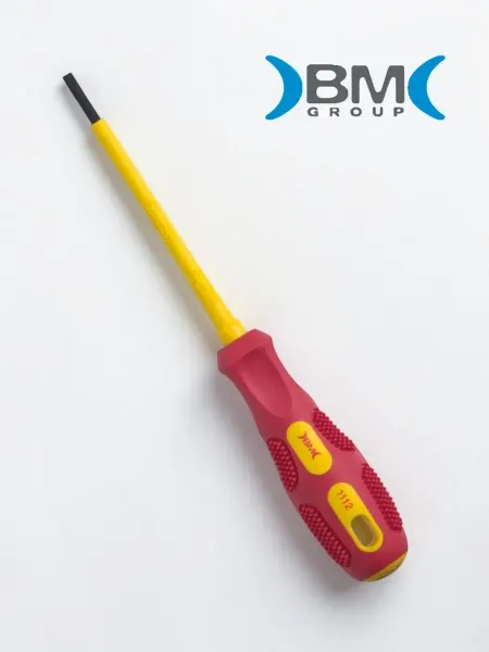 BM spa Отвёртка шлицевая диэлектрическая 5,5х125 мм