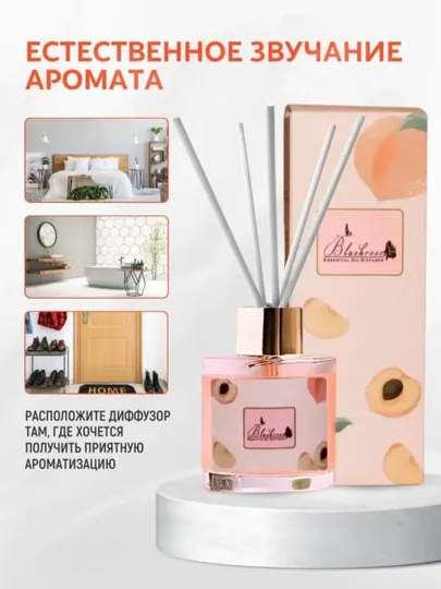 Освежитель воздуха для дома, автомобиля и офиса, диффузор с палочками, 50ml