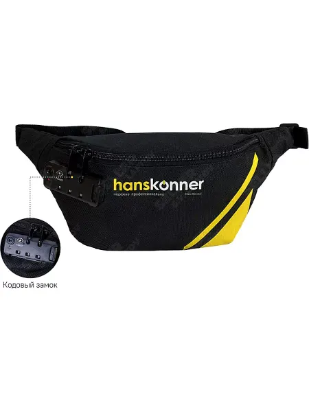 Hanskonner Сумка поясная строительная HKWB0001, 2 отд, кодовый замок