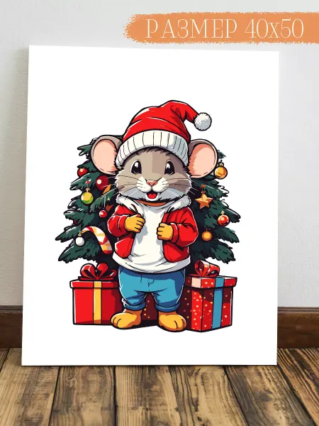Интерьерная картина Аниме Картина Мышонок 50x40