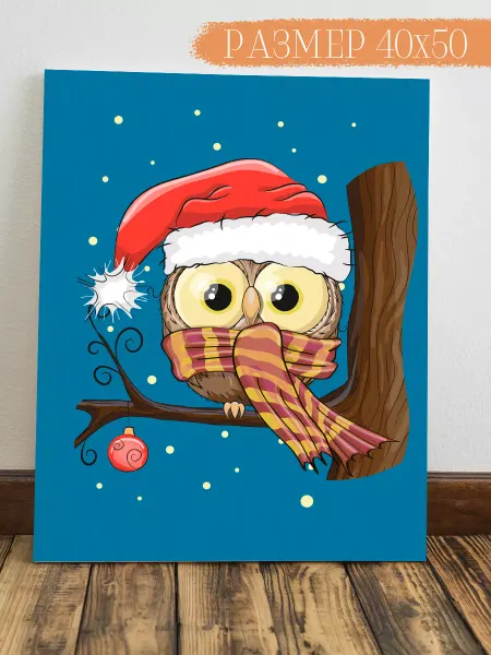 Интерьерная картина Аниме Картина Сова 50x40