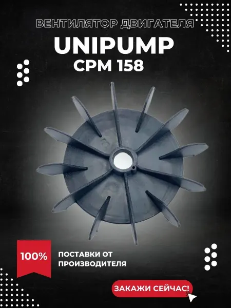 UNIPUMP Вентилятор двигателя для насоса CPM 158