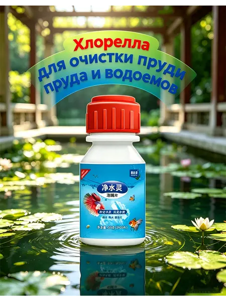 Хлорелла для пруда и аквариума