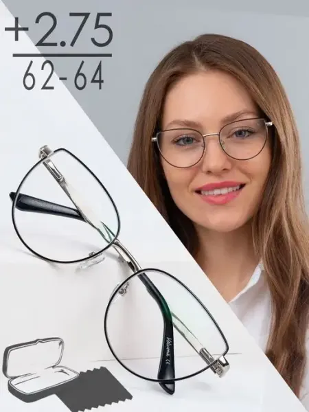 Keluona Очки корригирующие женские +2,75РЦ 62-64