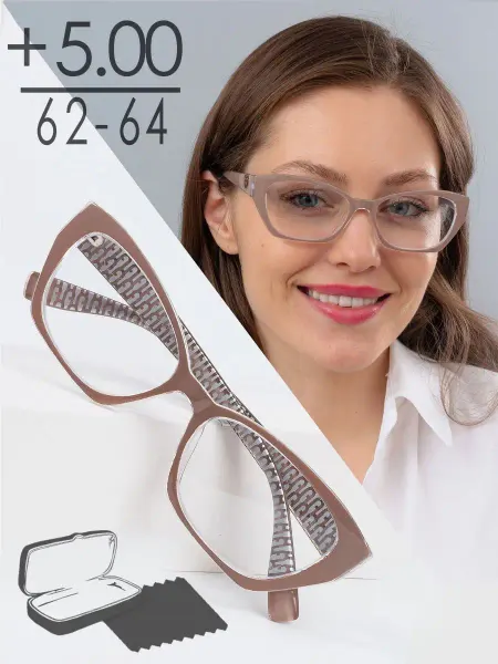 SALIVIO Очки корригирующие женские +5,00 РЦ 62-64