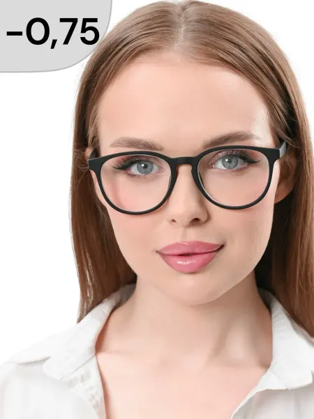 VFglass С диоптриями очки для зрения -0,75 минус готовые