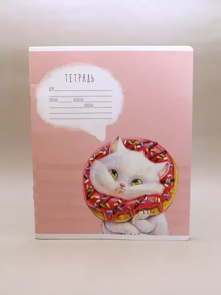 1000 Каталог тетрадь с рисунком розовая