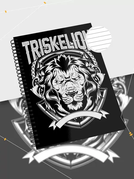 Каждому Своё Exclusive Блокнот Трискелион Лев Блэкворк Татуировка Записная Книжка