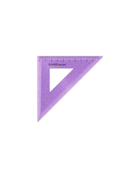 Угольник пластиковый Glitter 9см 45°