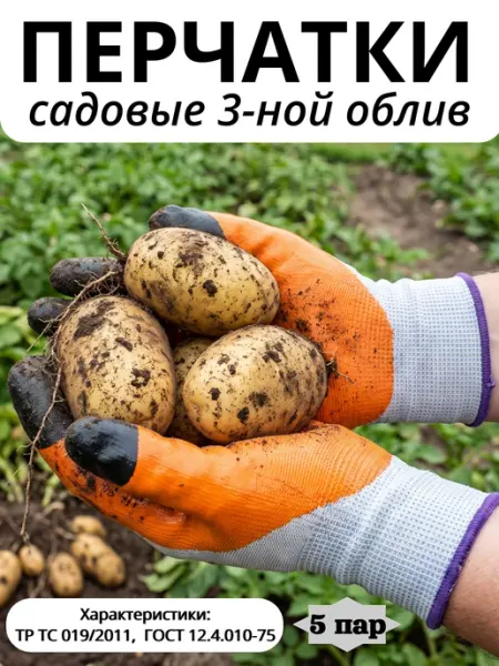 Савой Перчатки рабочие садовые нейлон с латексным покрытием 5 пар