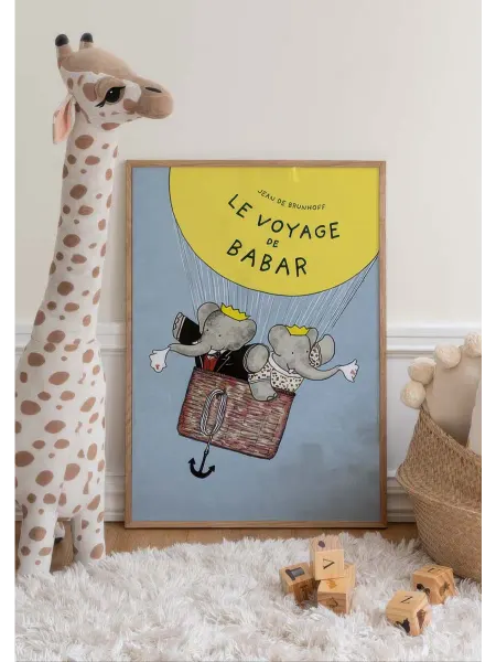 Onllyart Постер 50x70 Бабар Ле Вояг де Бабар