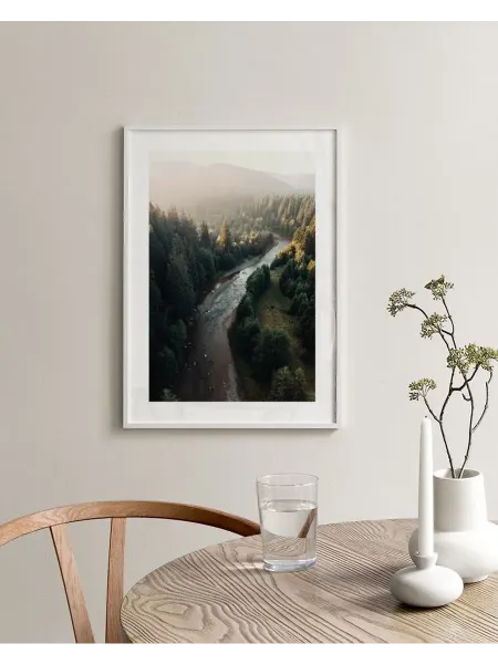 Onllyart Постер 50x70 Река в лесу