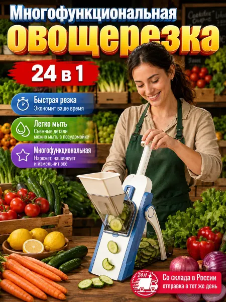 Овощерезка многофункциональная ручная