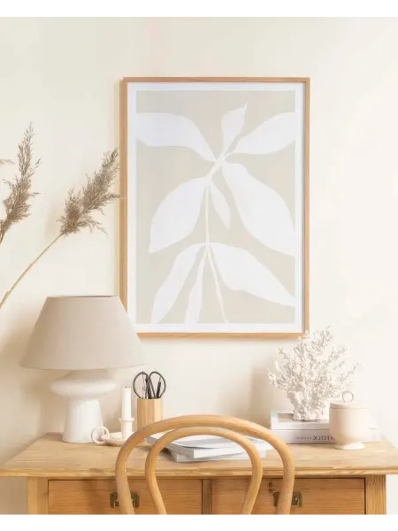 Onllyart Постер 50x70 Белый ботанический №1