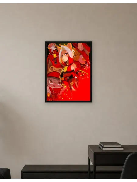 Postersbase Постер на стену Персонажи анимэ в красных нарядах 50x70