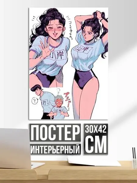 Плакат постер Аниме девушки в форме