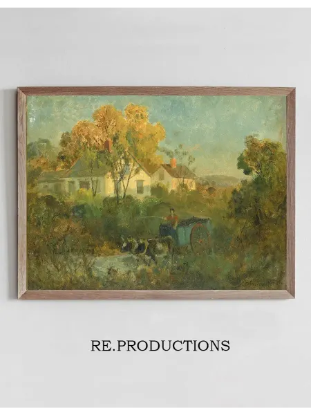 Re.productions Постер The Drinking Pool (man - Edward Mitchell Bannister