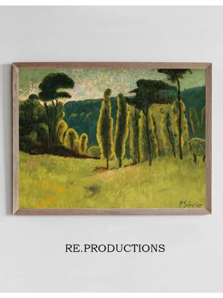 Re.productions Постер Pins Et Peupliers Dans Un Pré - Paul Sérusier