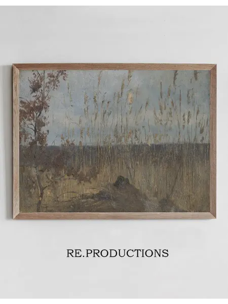 Re.productions Постер Study of a Marsh Landscape - Ladislav Mednyánszky
