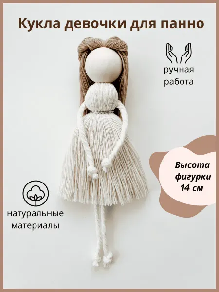 Плетешки от Аннушки Фигурка девочка для панно семья