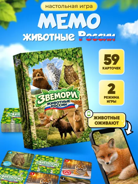 Формула Игр Мемо игра для детей настольная ЗВЕМОРИ