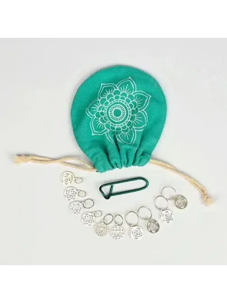 KnitPro 36632 Маркеры для вязания из серебра Mindful 10 шт