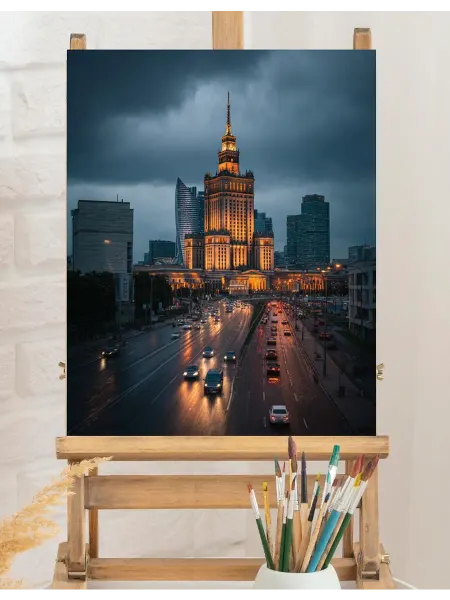 Art on Canvas Варшава Картина по номерам на холсте 40х50 см