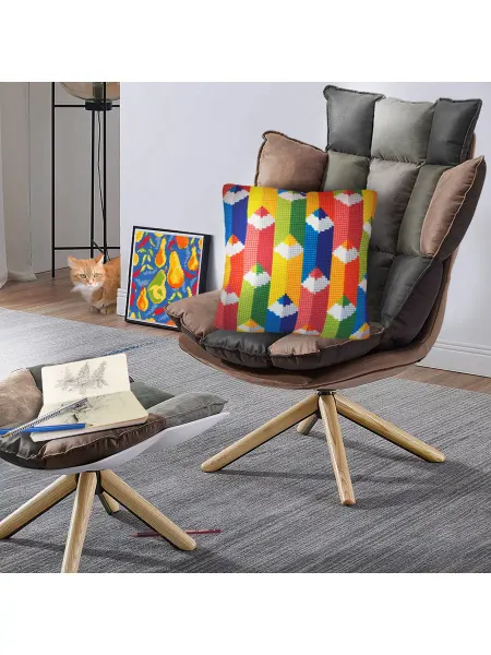 Collection D'Art Набор для творчества вышивка счетный крест Цветные карандаши