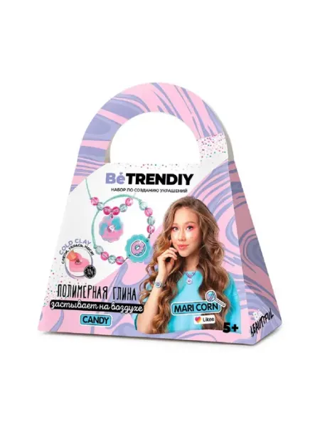 Be TrenDIY Набор для создания украшений из полимерной глины Конфетка