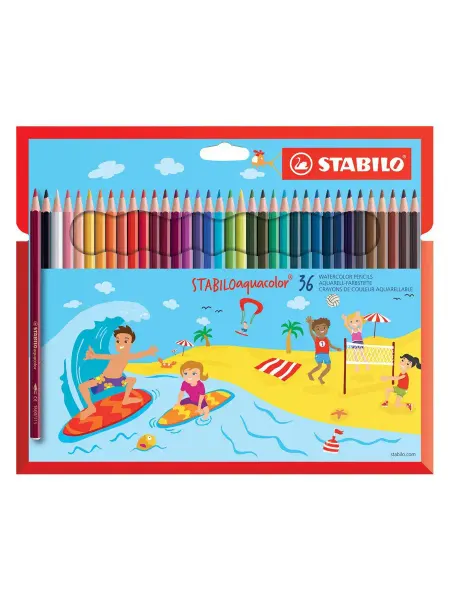 STABILO Карандаши цветные акварельные aquacolor, 36 цветов