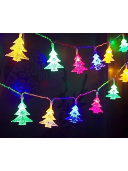 Товары для нового года Гирлянда нить елочки новогодняя 40 LED на окно на елку 5 мет