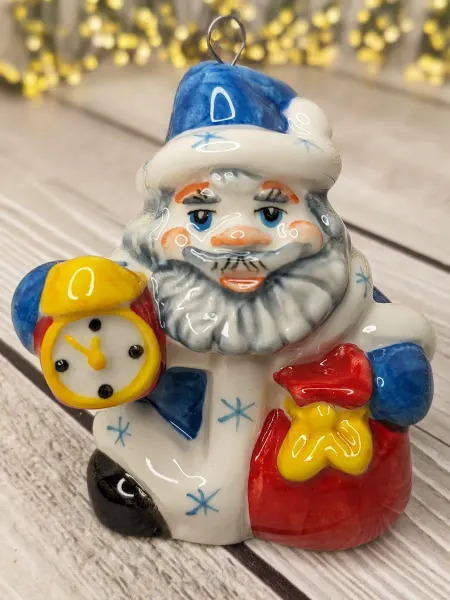 Елочные игрушки из детства Новогодняя елочная игрушка из фарфора 8см