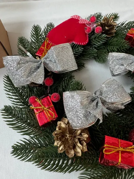 The Christmas Boom Елочные игрушки бантики новогодние 10шт