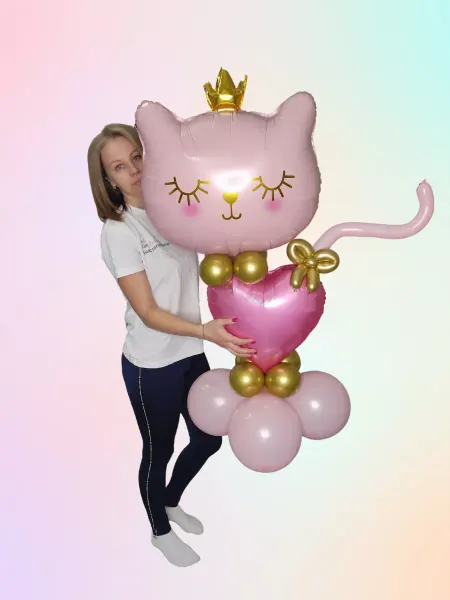 HappyBalloons воздушные шары, фигура кошка
