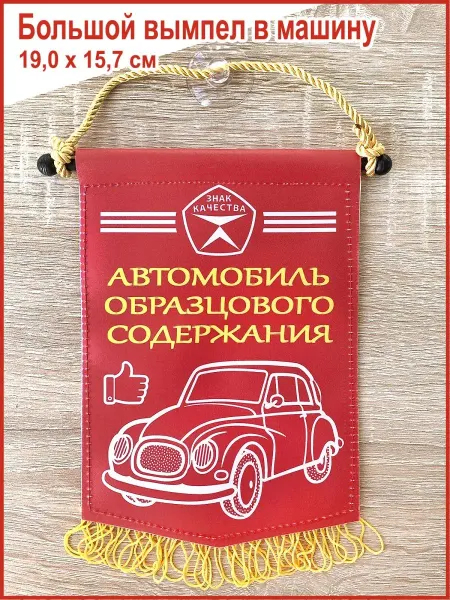 Хит сезона Вымпел в машину "Автомобиль образцового содержания"
