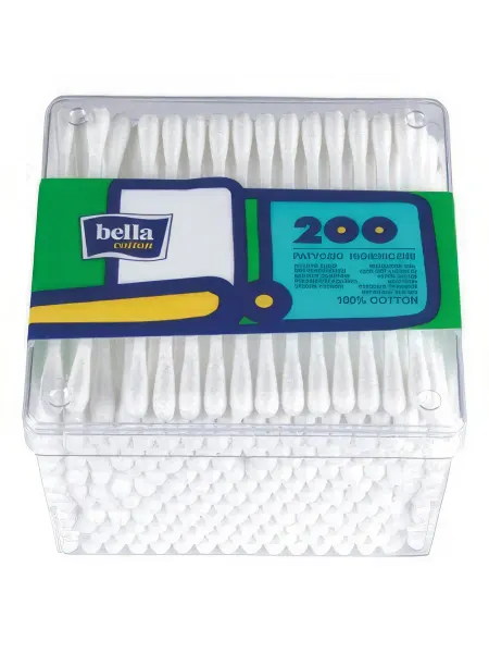 Палочки гигиенические BELLA 200шт пластик