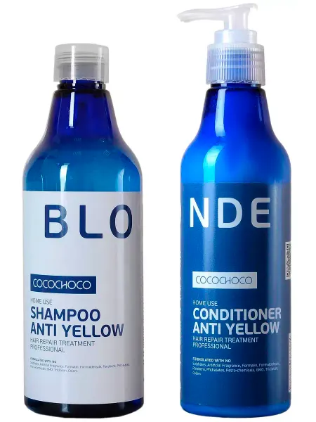 COCOCHOCO Шампунь и кондиционер для блондинок BLOND Anti Yellow 2х250