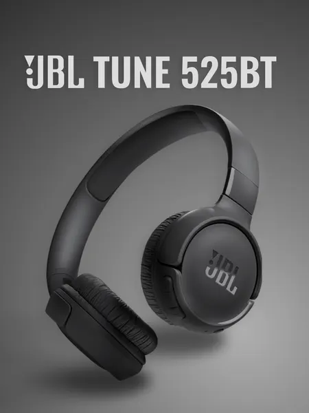 Наушники беспроводные JBL Tune 525BT, белый, с микрофоном, закрытые