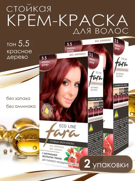 Мир косметики Краска для волос Красное дерево 2 шт