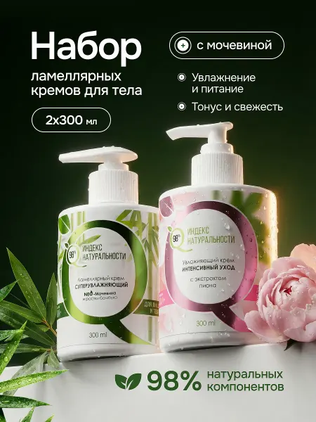 Индекс Натуральности Крем для лица, рук и тела набор