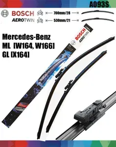Щетки стеклоочистителя Mercedes GL X164, ML W164, W166 Bosch 700/530 A093S