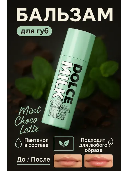 DOLCE MILK DОLCE MILK Бальзам для губ «Мята Шоко-латте», 4 г