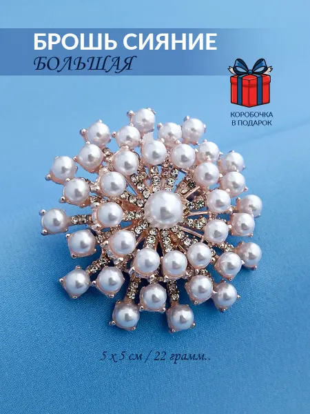NATIAS 884 Брошь Сияние Звезды
