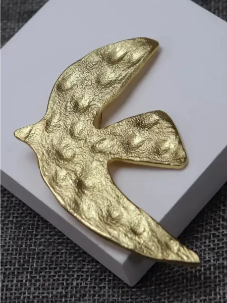 Sisters Store accessories Брошь крупная Птица оригинальная стильная в подарок