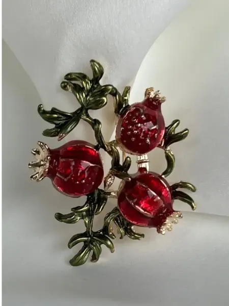 Beatrice Jewellery Брошь булавка гранат