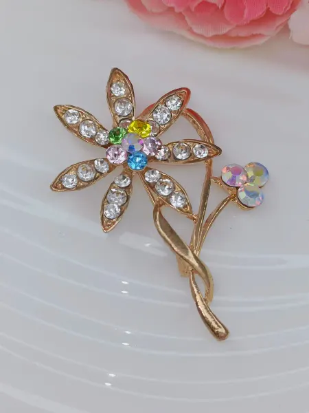 Briliance collection Большая крупная брошь на пальто